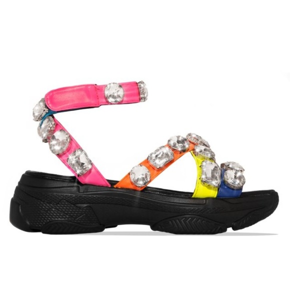 πππ¨π© 6.5 & 7πMulti Embellished Diamond Platfm - Picture 6 of 9